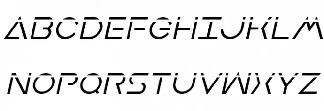 Earth Orbiter Laser Italic Fonte MAIÚSCULAS