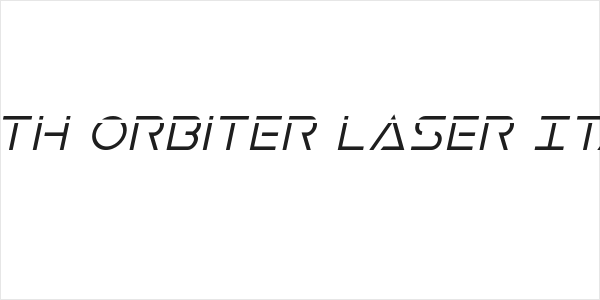 Earth Orbiter Laser Italic Logo