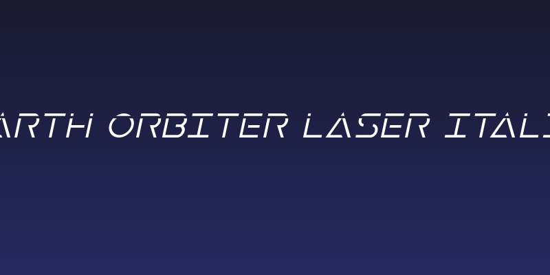 Earth Orbiter Laser Italic Social Header