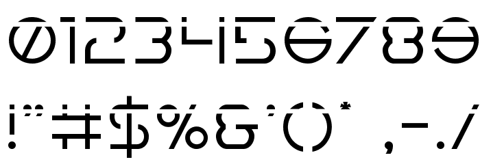 Earth Orbiter Laser Font OTHER CHARS