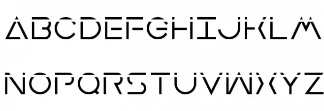 Earth Orbiter Laser フォント 大文字