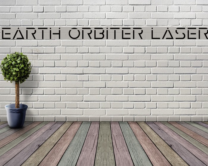 Earth Orbiter Laser Font examples