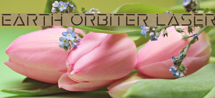 Earth Orbiter Laser Font examples