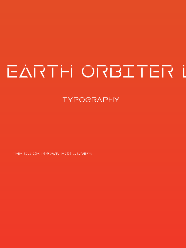 Earth Orbiter Laser Poster