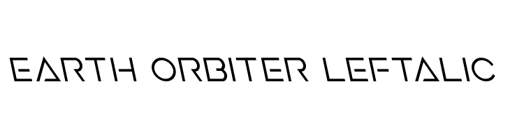 Earth Orbiter Leftalic Caratteri