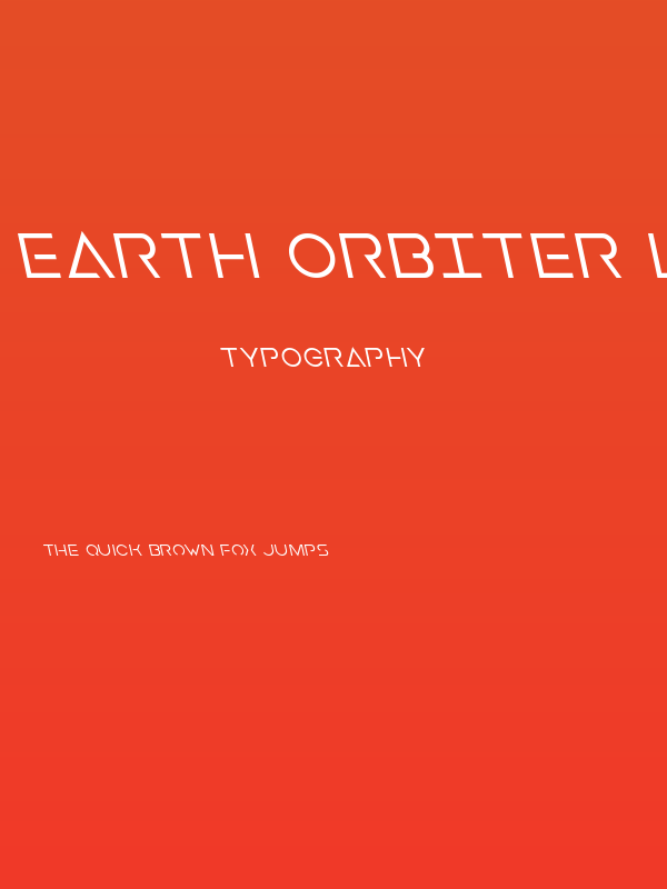Earth Orbiter Leftalic Poster