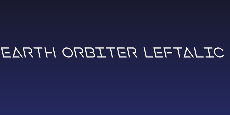 Earth Orbiter Leftalic Social Header