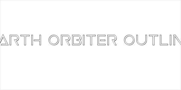 Earth Orbiter Outline Logo