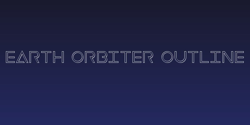 Earth Orbiter Outline Social Header