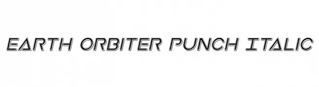 Earth Orbiter Punch Italic  नि: शुल्क फ़ॉन्ट्स डाउनलोड