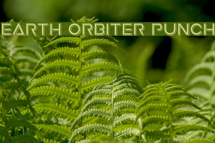 Earth Orbiter Punch Font examples