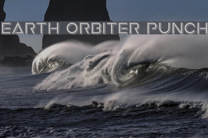 Earth Orbiter Punch Font examples