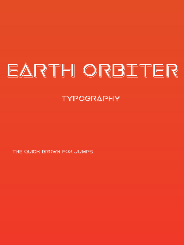 Earth Orbiter Punch Poster