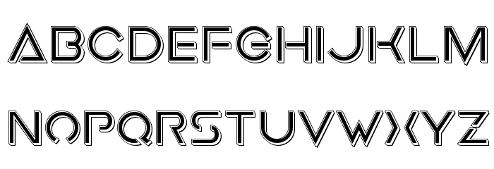 Earth Orbiter Punch Font LOWERCASE