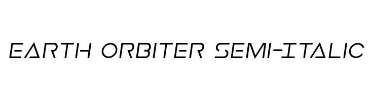 Earth Orbiter Semi-Italic  Free Fonts Download