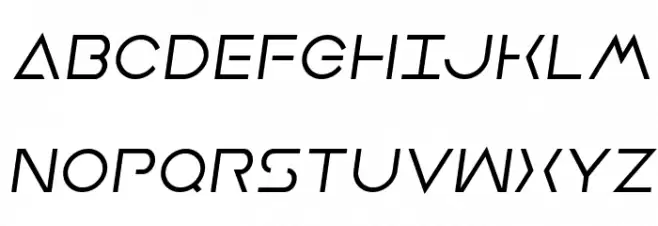 Earth Orbiter Semi-Italic 字体 大写