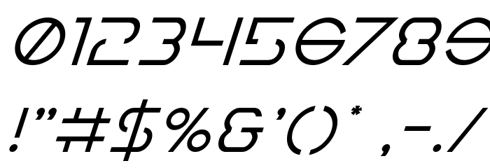 Earth Orbiter Super-Italic Font OTHER CHARS