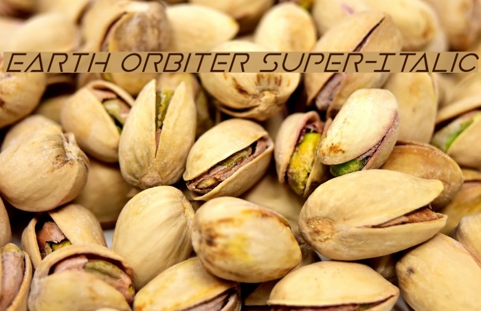 Earth Orbiter Super-Italic Font examples