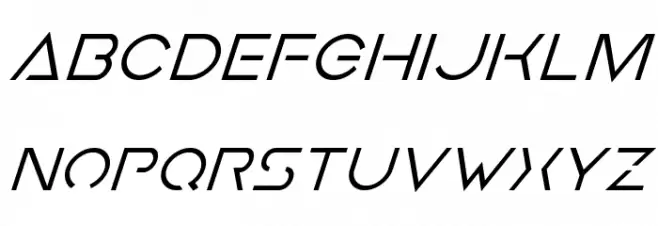Earth Orbiter Super-Italic Caratteri MINUSCOLO