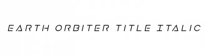 Earth Orbiter Title Italic  नि: शुल्क फ़ॉन्ट्स डाउनलोड