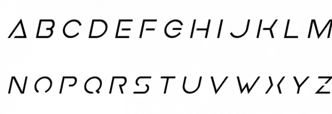 Earth Orbiter Title Italic خط أحرف صغيرة