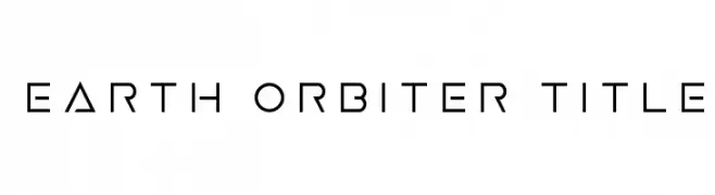 Earth Orbiter Title  baixar fontes gratis