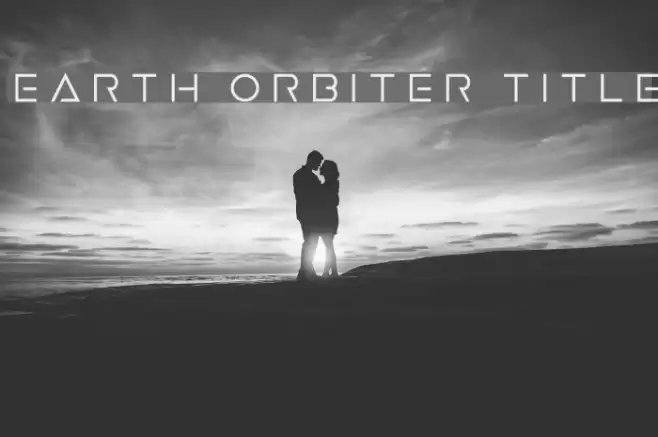 Earth Orbiter Title Font examples