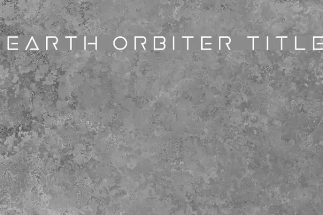 Earth Orbiter Title Font examples