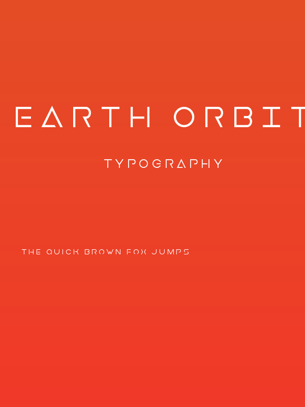 Earth Orbiter Title Poster