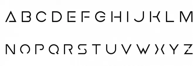 Earth Orbiter Title Font LOWERCASE