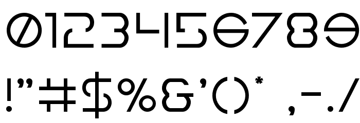 Earth Orbiter Font OTHER CHARS