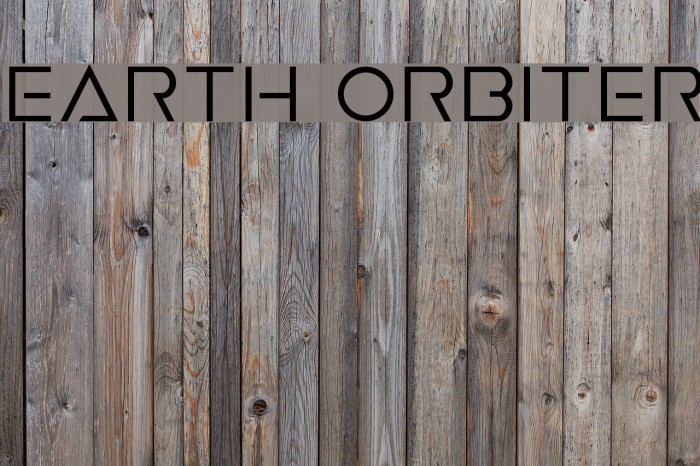 Earth Orbiter Font examples