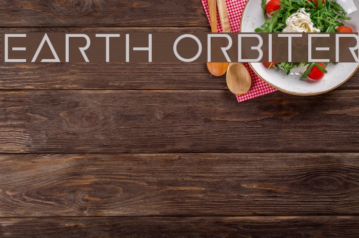 Earth Orbiter Font examples