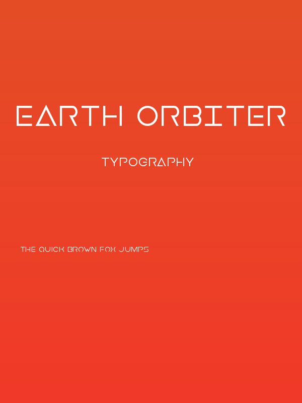 Earth Orbiter Poster