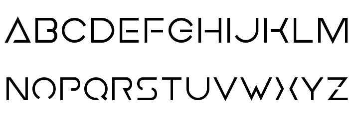 Earth Orbiter Font LOWERCASE