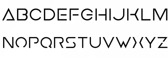 Earth Orbiter Font LOWERCASE