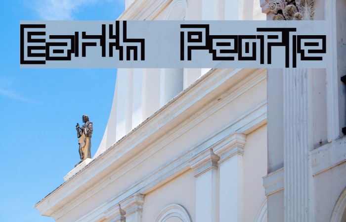 Earth People Font examples