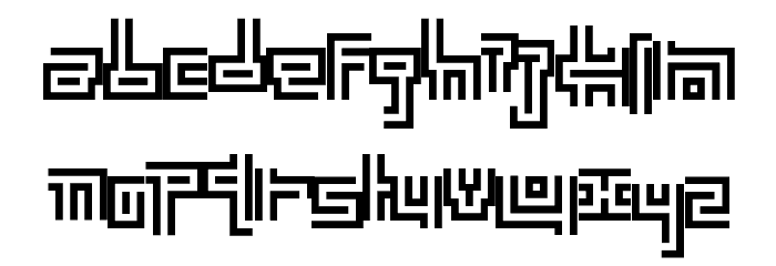 Earth People Font LOWERCASE