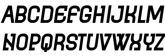 Earth Slight Medium Italic Font LOWERCASE