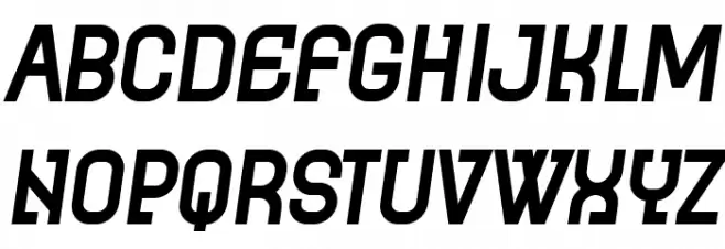 Earth Slight Medium Italic Caratteri MINUSCOLO