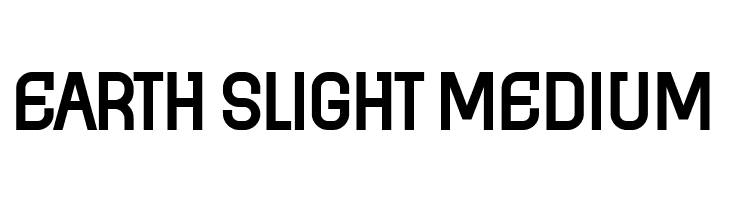 Earth Slight Medium  नि: शुल्क फ़ॉन्ट्स डाउनलोड