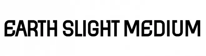 Earth Slight Medium  नि: शुल्क फ़ॉन्ट्स डाउनलोड