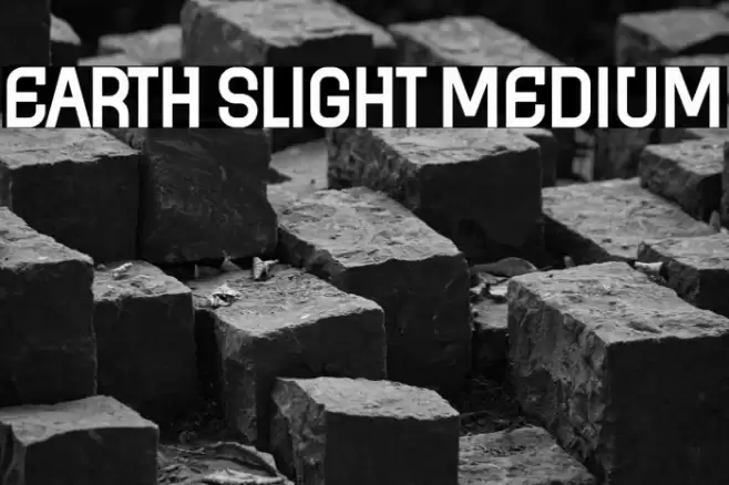 Earth Slight Medium Font examples