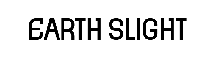 Earth Slight  नि: शुल्क फ़ॉन्ट्स डाउनलोड
