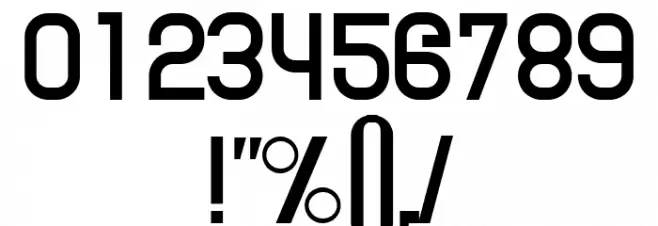 Earth Slight Font OTHER CHARS