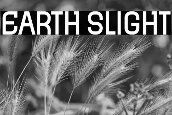 Earth Slight Font examples