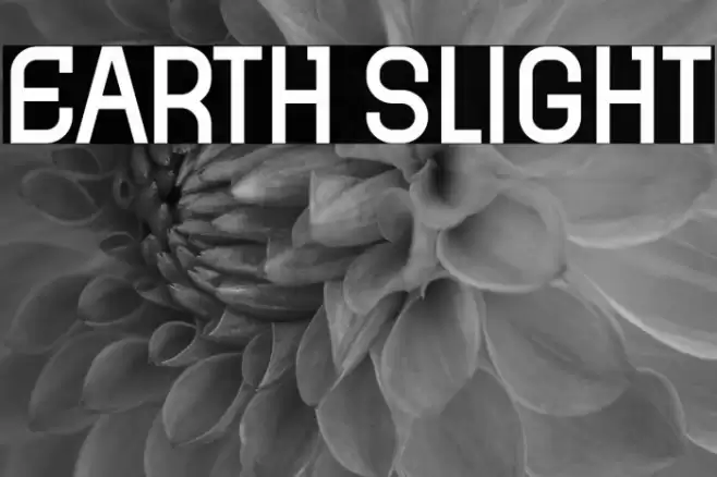 Earth Slight Font examples
