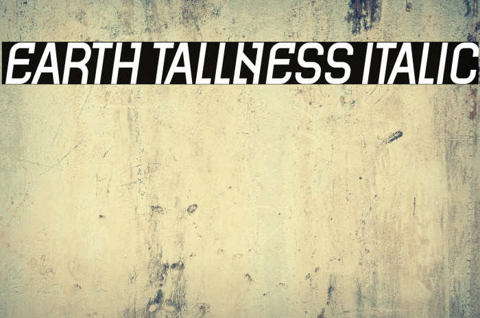 Earth Tallness Italic Example 1
