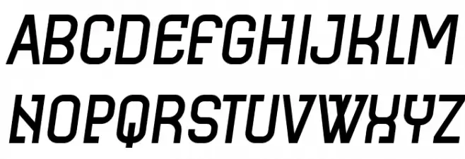 Earth Tallness Italic Caratteri MINUSCOLO