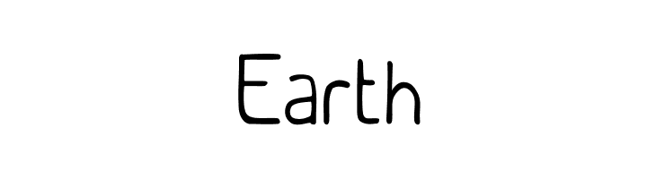 Earth Fonte
